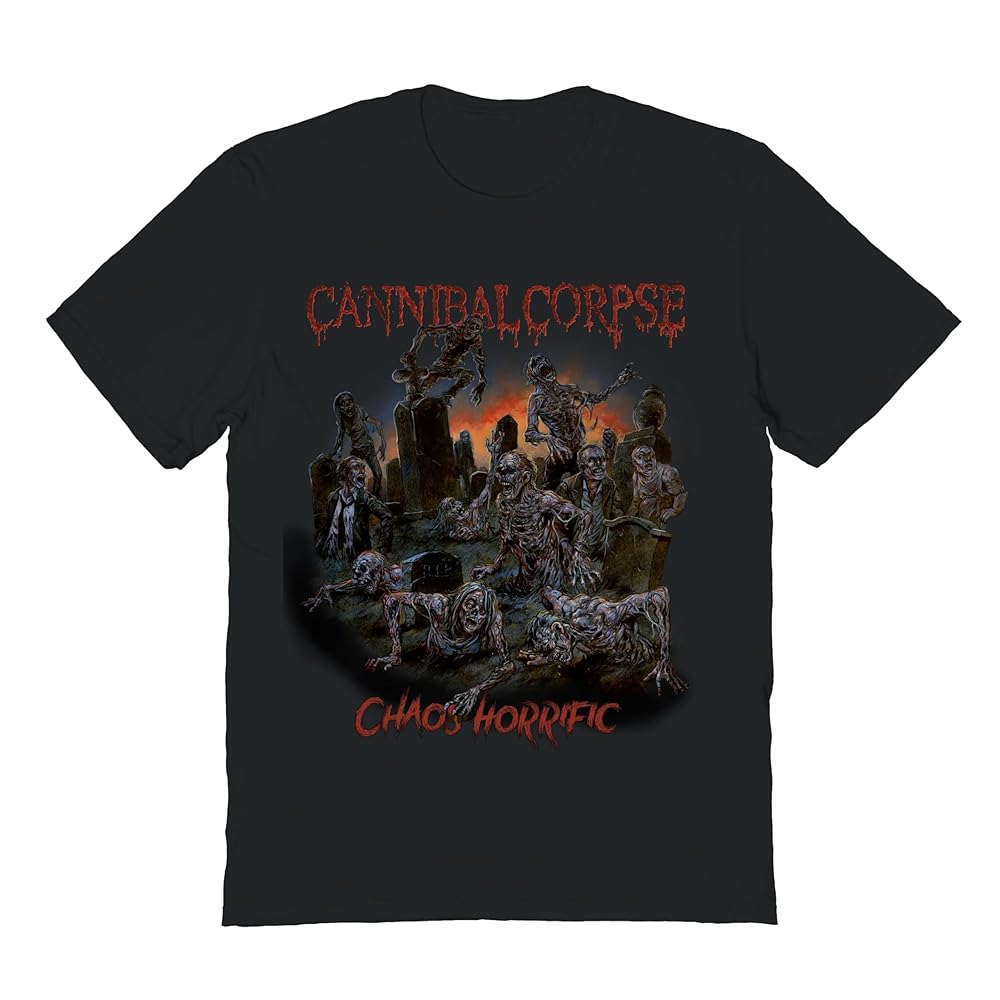 CANNIBAL CORPSE 古着 バンドTシャツ 黒 Amazon.com: Cannibal Corpse Band T Shirt Chaos Horrific Tame